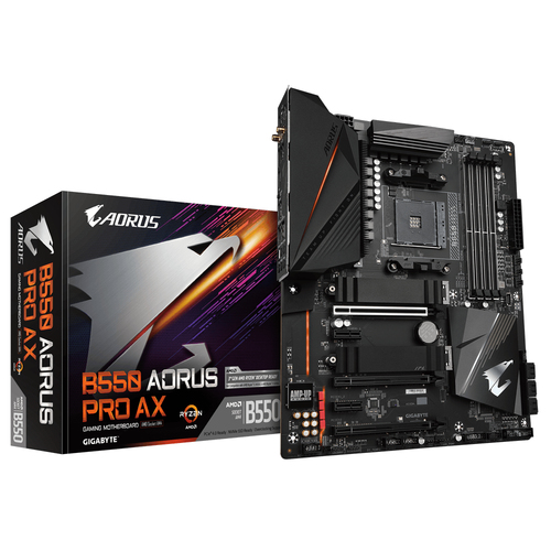 GIGABYTE B550 AORUS PRO AX AM4 DDR4 2xM.2 4xSATA 1xDP 2xHDMI 