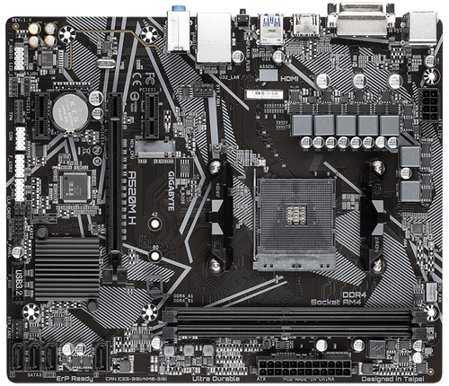 GIGABYTE A520M H AM4 DDR4 4xSATA 