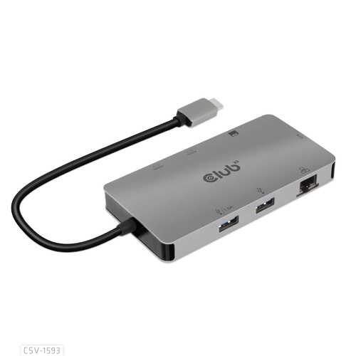 Club 3D Club3D - Dockingstation - USB-C 3,2 Gen 1 / Thunderbolt 3 - HDMI - GigE (CSV-1593) 