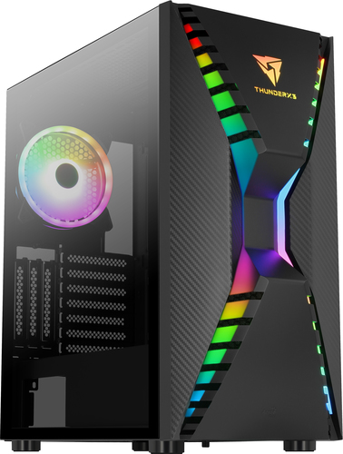 Geh AeroCool Midi Cronus v1 Black MicroATX/ATX/MiniITX 