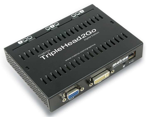 Matrox Graphics eXpansion Module TripleHead2Go - Digital Edition - Videokonverter - DVI / VGA (T2G-D3D-IF) 