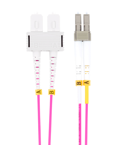 ProXtend FO-LCSCOM4D-015 Glasfaserkabel 15 m LC/UPC SC/UPC LSZH OM4 Violett (FO-LCSCOM4D-015) 