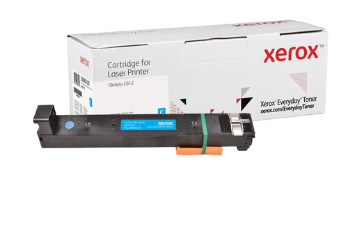 TON Xerox Everyday Toner Cyan cartridge equivalent to OKI 46507507 for use in: Okidata C612 