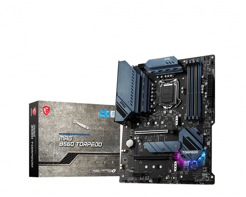 MSI MAG B560 TORPEDO Socket LGA 1200 ATX MB 4xDDR4 up to 128GB 6xSATA 6Gb/s 3xM.2 8xUSB 2.0 6xUSB 3.2 