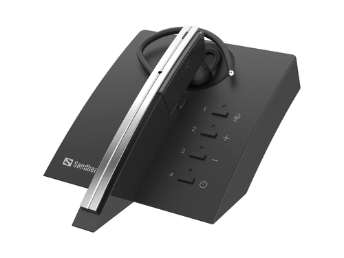 Sandberg Bluetooth Earset Business Pro - Ohrhrer mit Mikrofon - Ohrstpsel - ber dem Ohr angebracht - Bluetooth - kabellos 