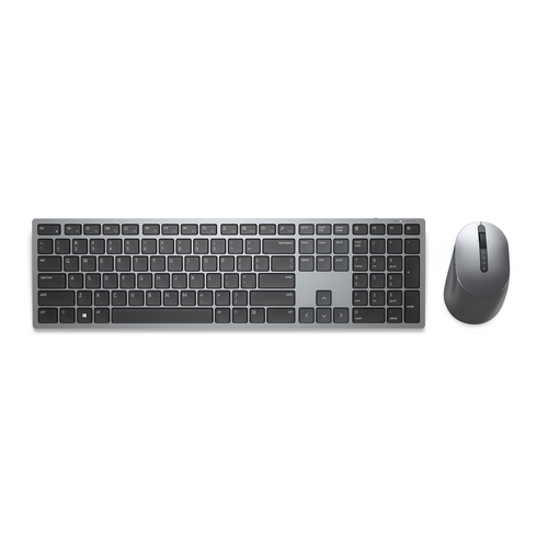 Dell Premier KM7321W Multi-Device Tastatur + Maus, kabellos, 2.4 GHz / BT 5.0, QWERTZ, grau 
