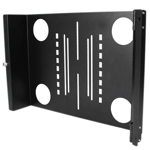 StarTech.com Universal VESA LCD Monitor Halterung schwenkbar fr 48,30cm (19 Zoll) Rack / Schrank - Klammer fr LCD-Display - fester, kaltgepresster Stahl - Schwarz - Bildschirmgre: 48,3 cm (19 Zoll) - Montageschnittstelle: 100 x 100 mm, 75 x 75 mm (RKL 