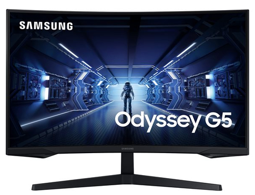 SAMSUNG C27G54TQWR Odyssey G5 68,58cm 27Zoll WQHD 2560x1440 250cd/m2 3000:1 1ms 144Hz 1.000R VA black 