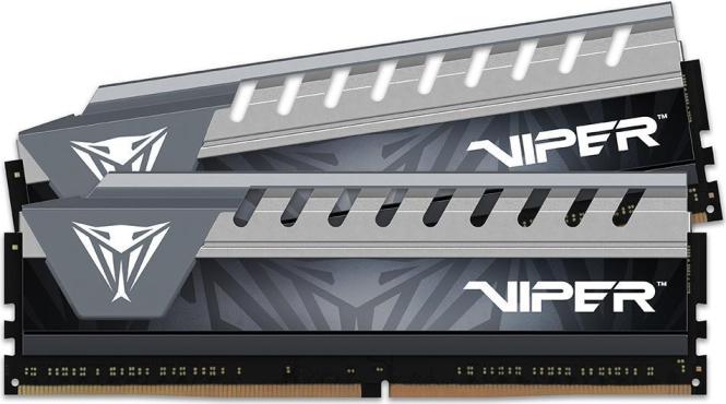 Patriot Memory Patriot Extreme Performance Viper Elite - DDR4 - 16 GB: 2 x 8 GB - DIMM 288-PIN - 2666 MHz / PC4-21300 - CL16 - 1.2 V - ungepuffert - non-ECC - Schwarz/Grau (PVE416G266C6KGY) 