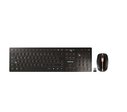 DW 9100 SLIM, Desktop-Set schwarz/bronze, deutsches Layout 