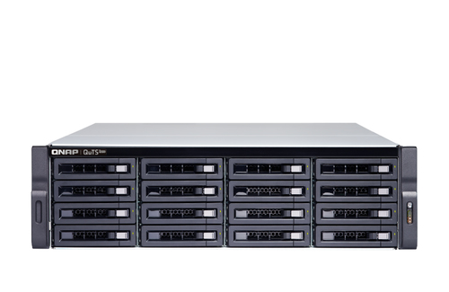 QNAP TS-H1677XU-RP - NAS-Server - 16 Schchte - Rack - einbaufhig - SATA 6Gb/s - RAID 0, 1, 5, 6, 10, 50, JBOD, 5 Hot Spare, 6 Hot Spare, 60, 10-Hot-Spare, RAID TP - RAM 32 GB - Gigabit Ethernet / 10 Gigabit Ethernet - iSCSI - 3U 