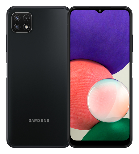 Samsung Galaxy A22 5G - Smartphone - Dual-SIM - 5G NR - 128 GB - microSD slot - 6.6 Zoll - 2408 x 1080 Pixel - TFT - RAM 4 GB - Triple-Kamera 8 MP Frontkamera - Android - Grau 