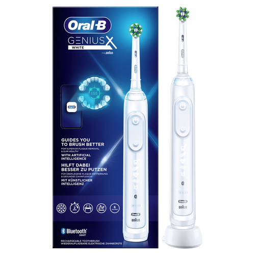 Oral-B Genius X 80354126 Elektrische Zahnbrste Erwachsener Vibrierende Zahnbrste Wei (396901) 
