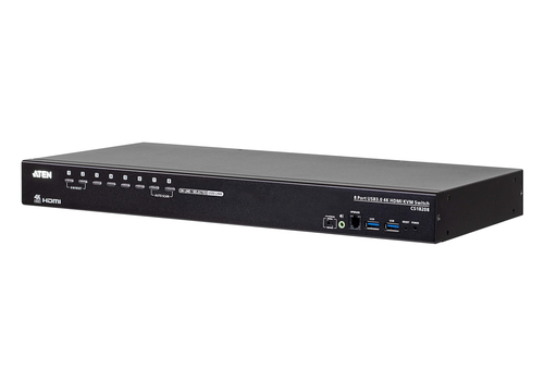 ATEN CS18208 - KVM-/Audio-/USB-Switch - 8 x KVM/Audio/USB - 1 lokaler Benutzer - an Rack montierbar - DC Power 