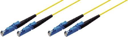 exertis Connect - Patch-Kabel - E2000 Single-Mode (M) bis E2000 Single-Mode (M) - 2 m - Glasfaser - 9/125 Mikrometer - OS2 - Gelb 