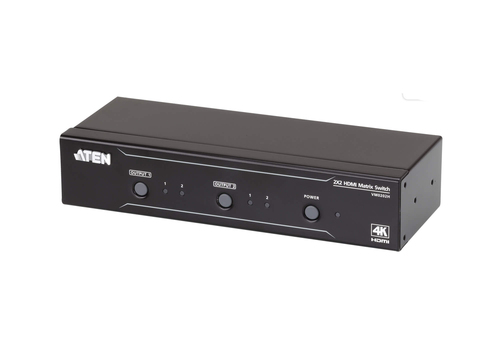 ATEN VanCryst VM0202H 2x2 4K HDMI Matrix - Video/Audio-Schalter - Desktop, an Rack montierbar 