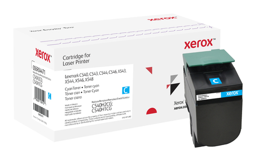 Xerox Everyday - Hohe Ergiebigkeit - Cyan - kompatibel - Tonerpatrone (Alternative zu: Lexmark C540H1CG, Lexmark C540H2CG) - fr Lexmark C540, C543, C544, C546, X543, X544, X546, X548 (006R04471) 