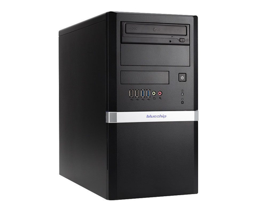 bluechip BUSINESSline L3376 - MT - Core i3 10105 / 3,7 GHz - RAM 8GB - SSD 500GB - NVMe - DVD-Writer - UHD Graphics 630 - GigE - Win 10 Pro 64-Bit - Monitor: keiner - Schwarz (551346) 
