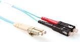 ACT 27 meter LSZH Multimode 50/125 OM3 fiber patch cable duplex with LC and SC connectors LC/SC 50/125 DUP, OM3 27.00M (RL8627) 