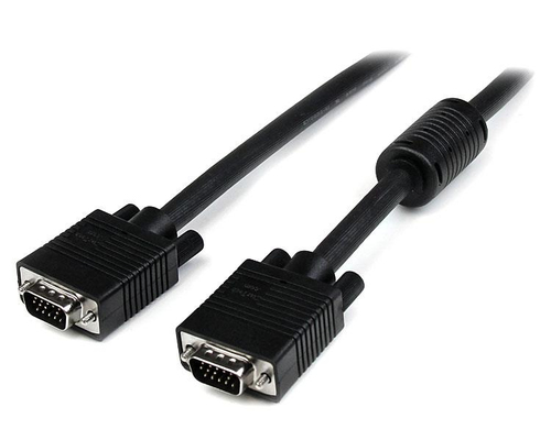 StarTech MXTMMHQ10M VGA-Monitorkabel 1x VGA-Stecker auf 1x VGA-Stecker, Ferritkern, 10m, schwarz 
