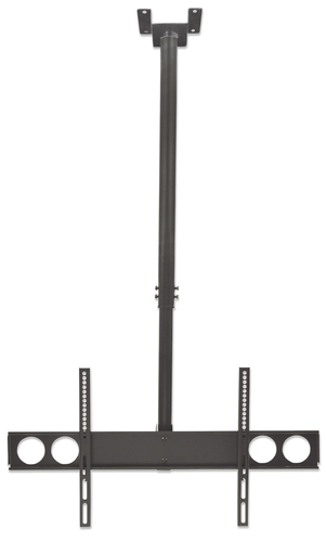 Manhattan Deckenhalterung Display 700-400 / bis 80kg schwarz Schwarz,Bildschirmgre: 32-60, Montageschnittstelle: 700 x 400 mm (423625) 