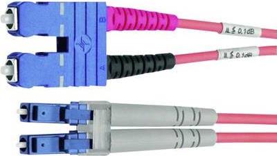 Telegrtner - Patch-Kabel - LC Einzelmodus (M) bis SC Einzelmodus (M) - 5 m - Glasfaser - 9 / 125 Mikron - Blau 