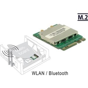 DeLock Module M.2 Key A+E male > WLAN 11ac/a/b/g/n + Bluetooth 4,0 - Netzwerkadapter - M.2 Card - 802,11b, 802,11a, 802,11g, 802,11n, Bluetooth 2,1, Bluetooth 3,0, Bluetooth 4,0, 802,11ac (95254) 