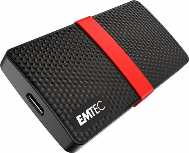 EMTEC SSD Power Plus X200 - SSD - 128GB - extern (tragbar) - USB 3,1 Gen 1 (USB-C Steckverbinder) (ECSSD128GX200) 
