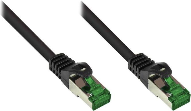 RNS Patchkabel mit Rastnasenschutz, Outdoor (IP66), Cat.6A, S/FTP, PiMF, 500MHz, CU, schwarz, 60 m, Good Connections (8062-H600S) 