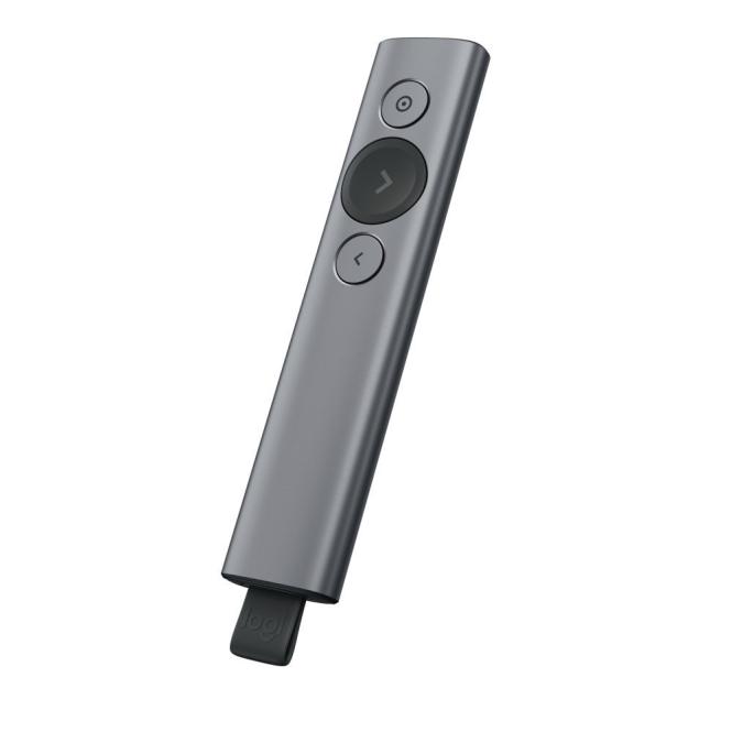 Logitech wireless Presenter Spotlight Schiefer-Grau (910-004861)Hinweis: Erfordert die Installation der Logitech Presentation Software, welche auf der Logitech Website zum Download verfgbar ist. 