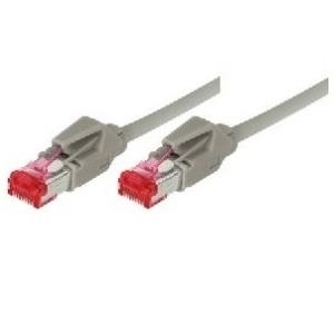 Patchkabel S/FTP, PiMF, Cat 6, grau, 50,0 m halogenfrei, mit Draka-Kabel und Hirosesteckern TM21 (bisherige Bezeichnung S/STP) (71850) 