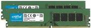 Crucial - DDR4 - 64 GB: 2 x 32 GB - DIMM 288-PIN - 2666 MHz / PC4-21300 - CL19 - 1.2 V - ungepuffert - non-ECC (CT2K32G4DFD8266) 