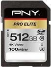 PNY PRO Elite - Flash-Speicherkarte - 512 GB - UHS-I U3 / Class10 - SDXC UHS-I 