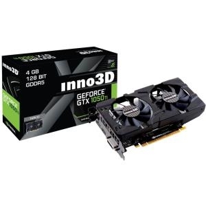 InnoVISION Inno3D Geforce GTX 1050Ti - Black Gold Extreme Edition - Grafikkarten - GF GTX 1050 Ti - 4GB GDDR5 - PCIe 3.0 x16 - DVI, HDMI, DisplayPort - Schwarz (N105T-1DDV-M5CM) 