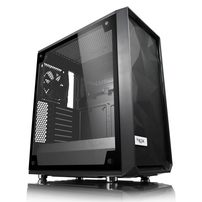 Fractal Design Meshify C Light ATX Gaming Gehuse mit TG Seitenfenster 