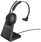 GN Jabra Jabra Evolve2 65 UC Mono - Headset - On-Ear - konvertierbar - Bluetooth - kabellos - USB-C - Geruschisolierung - Schwarz (26599-889-889) 