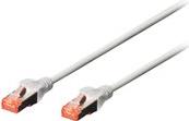 DIGITUS Professional - Patch-Kabel - RJ-45 (M) bis RJ-45 (M) - 2,0m - SFTP, PiMF - CAT 6 - IEEE 802,3 - geschirmt, halogenfrei, ohne Haken, verseilt - Grau (Packung mit 10) (DK-1644-020-10) 