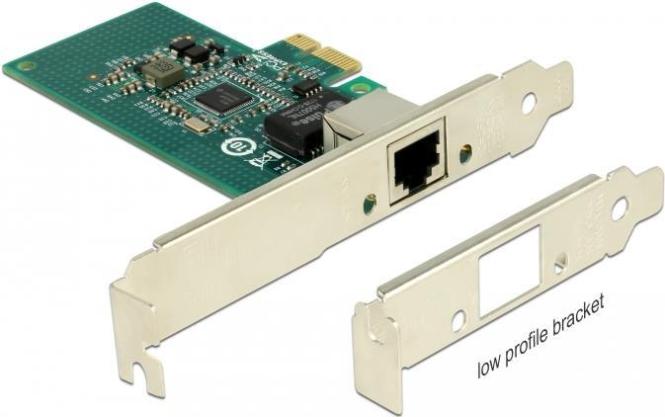 DeLock PCI Express Card > 1 x Gigabit LAN - Netzwerkadapter - PCIe 2.1 Low-Profile - Gigabit Ethernet 