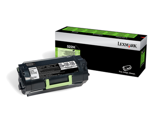Lexmark Toner 522H - Schwarz - Kapazitt: 25.000 Seiten (52D2H00) 