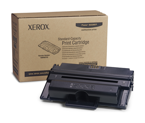 Xerox - Tonerpatrone - 1 x Schwarz - 5000 Seiten - fr Phaser 3635MFP/S, 3635MFP/SM, 3635MFP/X, 3635MFP/XM, WorkCentre 3635MFPV_XED (108R793) 