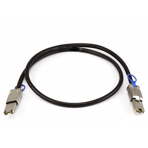 QNAP - Externes SAS-Kabel - 4x Shielded Mini MultiLane SAS (SFF-8088), 26-polig - 4x Shielded Mini MultiLane SAS (SFF-8088), 26-polig - 1 m (CAB-SAS10M-8088) 