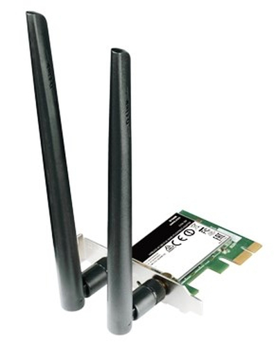 D-LINK DWA-582 Wireless AC1200 Dual Band PCI Express Adapter PCIe 802.11ac-Dual-Band-Technologie bis zu 867 Mbit/s 