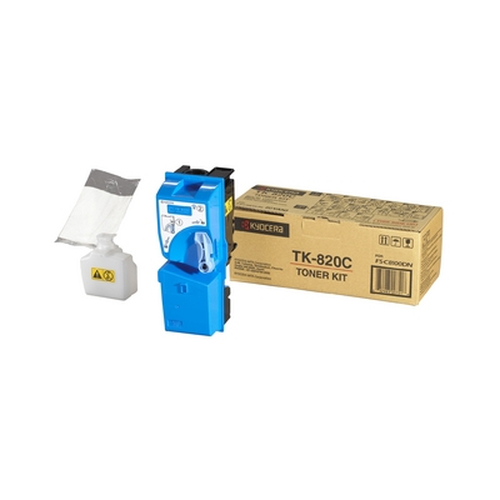 Kyocera TK 820C - Tonerpatrone - 1 x Cyan - 7000 Seiten (TK-820C) 