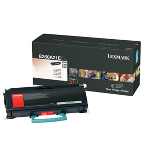 Lexmark Toner E260A21E - Schwarz - Kapazitt: 3.500 Seiten (E260A21E) 