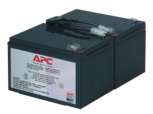 APC RBC6 - Ersatzbatterie fr Unterbrechungsfreie Notstromversorgung (USV) - passend fr Modelle SMT1000I / SUA1000I - schwarz (RBC6) 