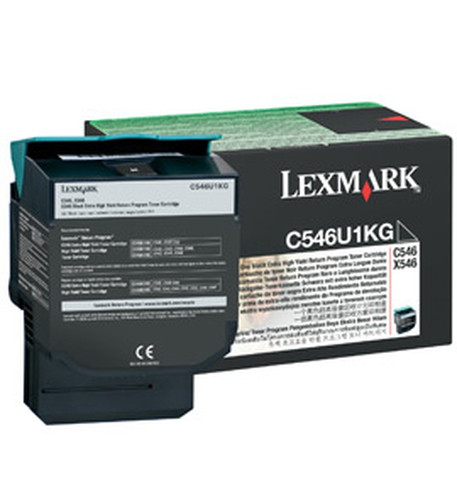 Lexmark Toner C546U1KG - Schwarz - Kapazitt: 8.000 Seiten (C546U1KG) 