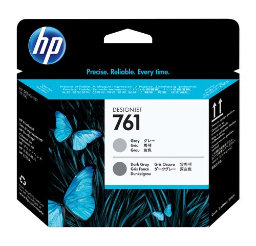 Hewlett-Packard HP 761 - Druckkopf Grau, Dunkelgrau (CH647A) 