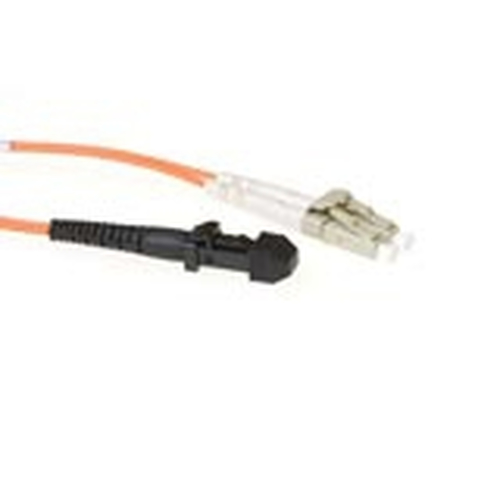 ACT 2 meter LSZH Multimode 62.5/125 OM1 fiber patch cable duplex with MTRJ and LC connectors. Lc-mtrj 62.5/125 duplex 2.00m (RL9102) 