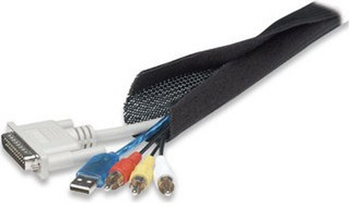 Manhattan Cable FlexWrap - Kabelschlauch - Schwarz - 1,8 m (502962) 