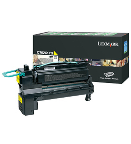 Lexmark - Tonerpatrone - Besonders hohe Ergiebigkeit - 1 x Gelb - 20000 Seiten - LCCP, LRP - fr C792de, 792dhe, 792dte, 792e (C792X1YG) 